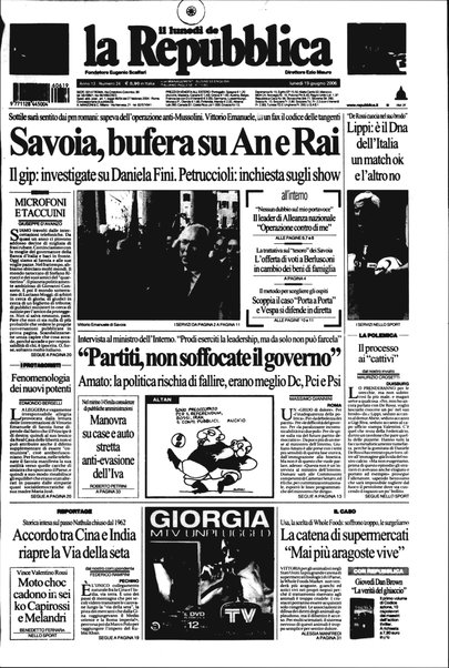 Il lunedì de La repubblica